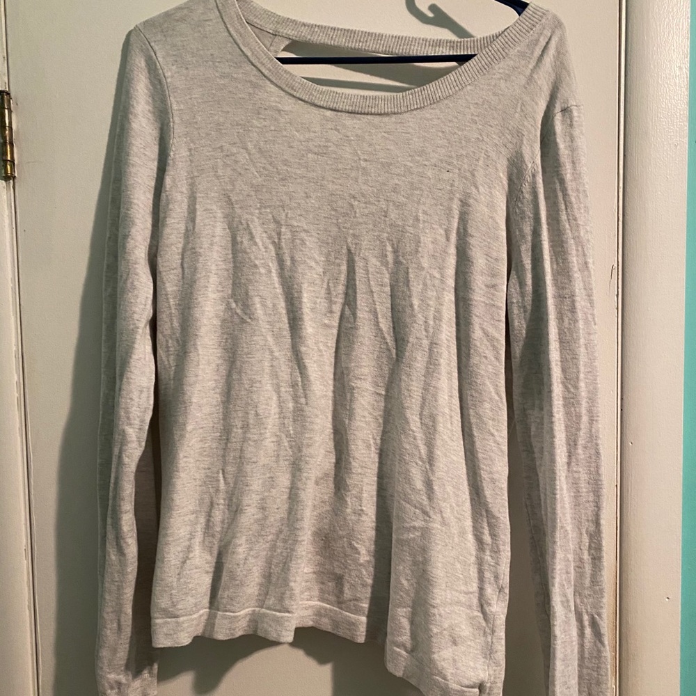 Open back long sleeve